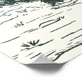 Affiche de bienvenue Mariage Hunter Green Mountain (Coin)