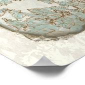 Affiche de bienvenue Mariage Inséparable turquoise (Coin)