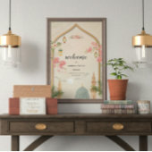 Affiche de bienvenue Mariage islamique Masjid An-N