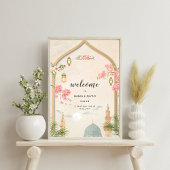 Affiche de bienvenue Mariage islamique Masjid An-N