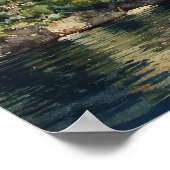 Affiche de bienvenue Mariage italienne du lac de C (Coin)