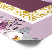 Affiche de bienvenue Mariage Lavender Floral Anand (Coin)