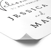 Affiche de bienvenue Mariage Magnolia Cotton (Coin)