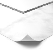 Affiche de bienvenue Mariage Marbre blanc moderne (Coin)