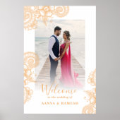 Affiche de bienvenue Mariage Mehndi (Devant)