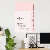 Affiche de bienvenue Mariage minimale (Bureau à domicile)