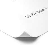 Affiche de bienvenue Mariage minimaliste moderne (Coin)