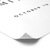 Affiche de bienvenue Mariage minimaliste Pampas de (Coin)