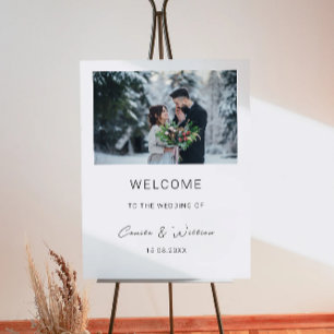 Affiche de bienvenue Mariage minimaliste photo