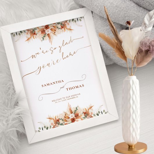 Affiche de bienvenue Mariage minime moderne en ivo