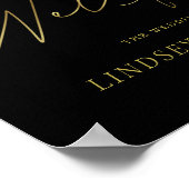 Affiche de bienvenue Mariage moderne avec script o (Coin)