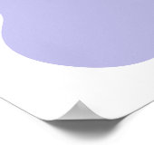 Affiche de bienvenue Mariage moderne Blue Lavender (Coin)