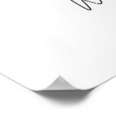 Affiche de bienvenue Mariage moderne imprimable (Coin)