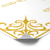 Affiche de bienvenue Mariage musulmane (Coin)