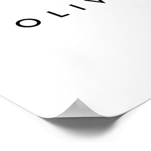 Affiche de bienvenue Mariage noir moderne Script (Coin)