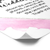 Affiche de bienvenue Mariage non branchée florale  (Coin)