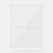 Affiche de bienvenue Mariage par parti (Recto)