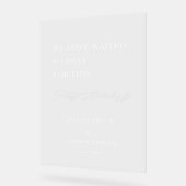 Affiche de bienvenue Mariage par parti (Angle)