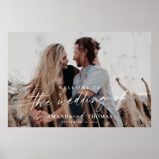 Affiche de bienvenue Mariage photo (Devant)