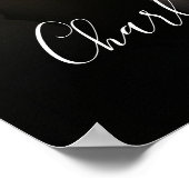 Affiche de bienvenue Mariage photo de script de si (Coin)