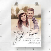 Affiche de bienvenue Mariage photo de script moder