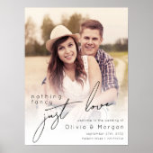 Affiche de bienvenue Mariage photo de script moder (Devant)