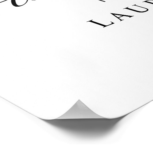 Affiche de bienvenue Mariage photo de script noir  (Coin)