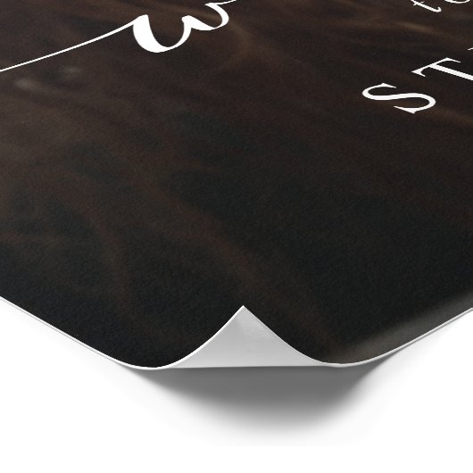 Affiche de bienvenue Mariage photo moderne en blan (Coin)