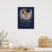 Affiche de bienvenue Mariage photo - Navy Blue (Cuisine)