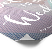 Affiche de bienvenue Mariage photo Pastel Color (Coin)