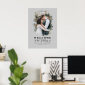 Affiche de bienvenue Mariage photo romantique (Bureau à domicile)