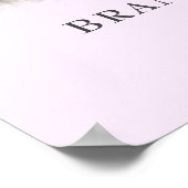 Affiche de bienvenue Mariage photo romantique mign (Coin)