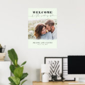 Affiche de bienvenue Mariage photo romantique mign (Bureau à domicile)