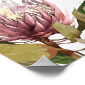 Affiche de bienvenue Mariage Protea Greenery (Coin)