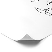 affiche de bienvenue mariage Riviera italienne (Coin)