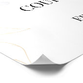 Affiche de bienvenue Mariage Rose Couples aquarell (Coin)