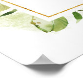 Affiche de bienvenue Mariage rose et verte (Coin)