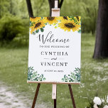 Affiche de bienvenue Mariage Rustic Sunflower Euca<br><div class="desc">Cette Affiche de bienvenue Mariage Rustique de tournesol Eucalyptus est la façon parfaite de saluer vos invités lors de votre journée spéciale. Cette enseigne présente un beau design de tournesol et d'eucalyptus sur un arrière - plan blanc, ajoutant une touche de beauté naturelle à votre décor. Pour afficher cette affiche,...</div>