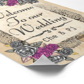 Affiche de bienvenue Mariage rustique (Coin)