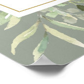 Affiche de bienvenue Mariage Sage Green Green (Coin)