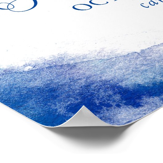 Affiche de bienvenue Mariage Sapphire Tide (Coin)