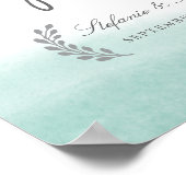 Affiche de bienvenue Mariage Seaglass Tides (Coin)