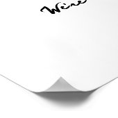 Affiche de bienvenue Mariage simple manuscrit (Coin)