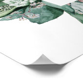 Affiche de bienvenue Mariage Succulente et Eucalyp (Coin)