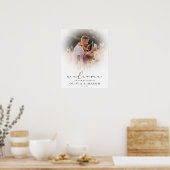 Affiche de bienvenue Mariage superposé souple avec (Cuisine)