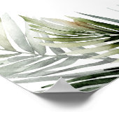 Affiche de bienvenue Mariage tropicale - Thème bot (Coin)