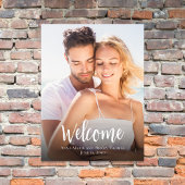 Affiche de bienvenue mariage Typographie classique