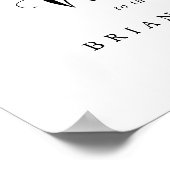 Affiche de bienvenue Mariage végétale Eucalyptus v (Coin)