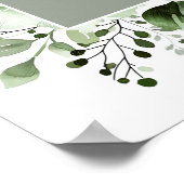 Affiche de bienvenue Mariage végétale végétale Sag (Coin)