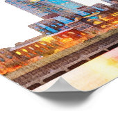 Affiche de bienvenue Mariage Watercolor Nashville (Coin)